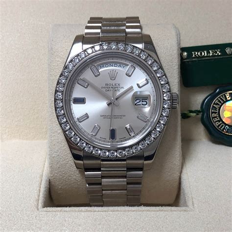 rolex 218349|rolex day date white dial.